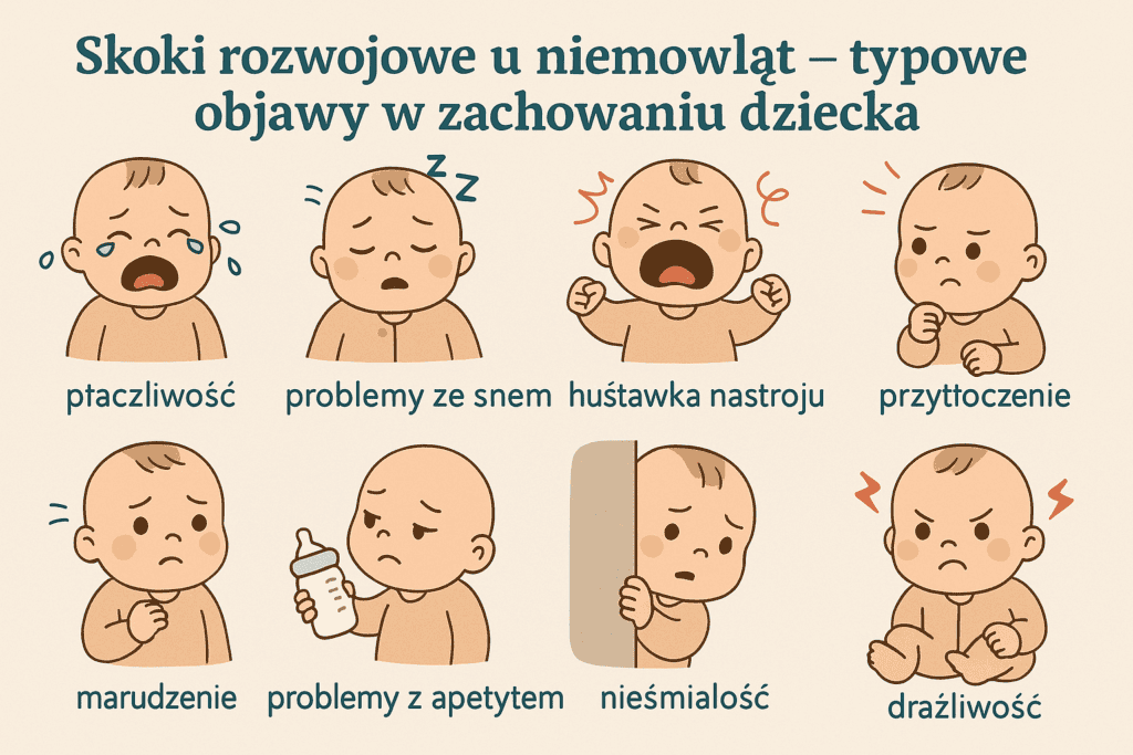 Skoki rozwojowe u niemowląt – typowe objawy w zachowaniu dziecka