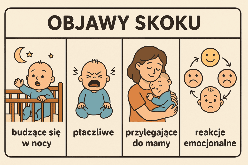 Najczęstsze objawy 5 skoku rozwojowego u niemowlaka