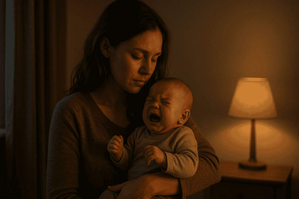 Skoki rozwojowe kiedy – trudne wieczory i potrzeba bliskości u niemowlęcia