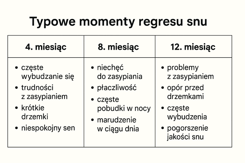 Kiedy pojawia się regres snu niemowlaka – najczęstsze etapy i objawy