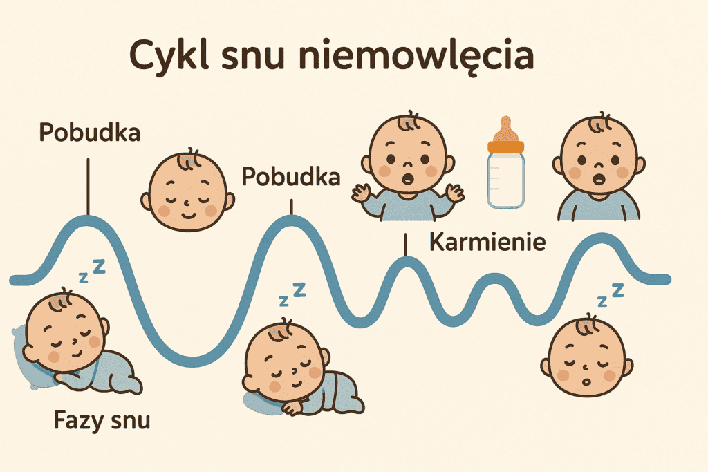 Fazy snu niemowlaka – co oznacza spanie przez noc?