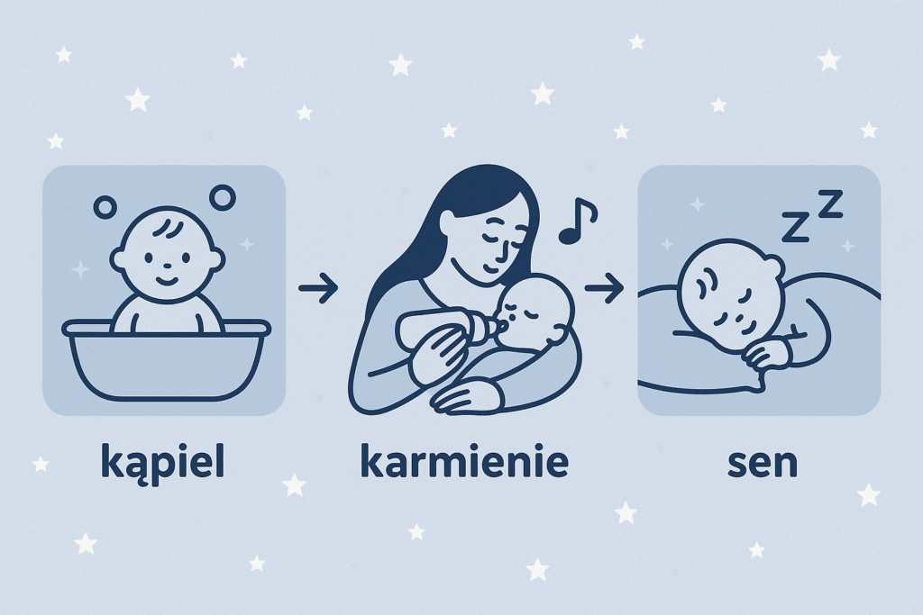 Rytuał usypiania krok po kroku – prosty schemat wieczorny dla dziecka