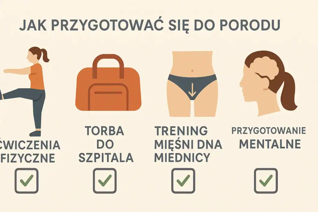 Ilustrowana checklista przygotowania do porodu – fizycznie i psychicznie
