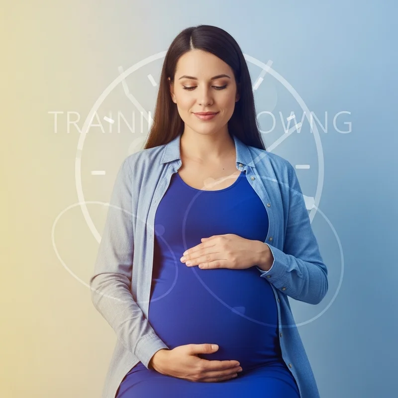 kobieta w zaawansowanej ciąży zachowuju spokój