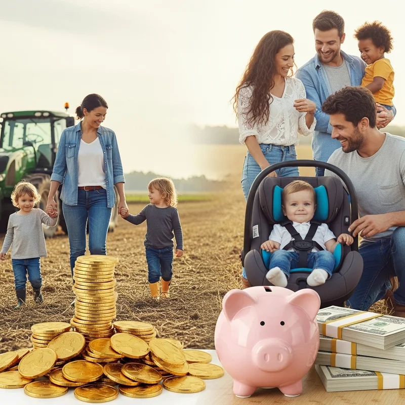 Ulga na dzieci dla rolników – warunki i wysokość - Ile pieniędzy wróci do Twojego portfela? Konkretne kwoty ulgi na pierwsze, drugie i kolejne dziecko