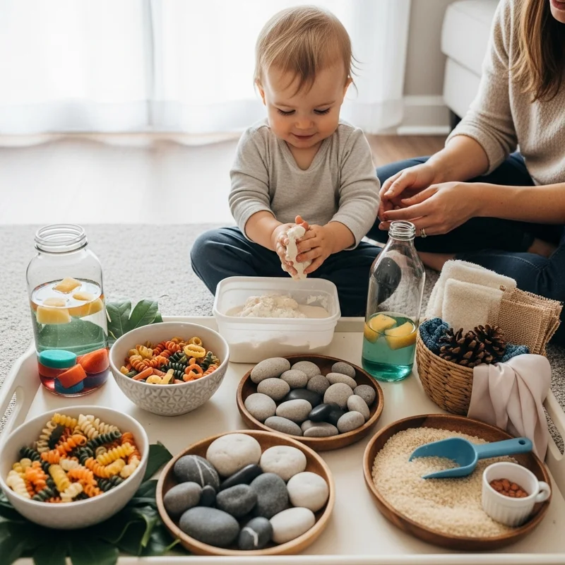 Zabawy dla dzieci z rodzicami – pomysły na wspólny czas - Domowe laboratorium sensoryczne – proste pomysły na rozwijanie zmysłów malucha